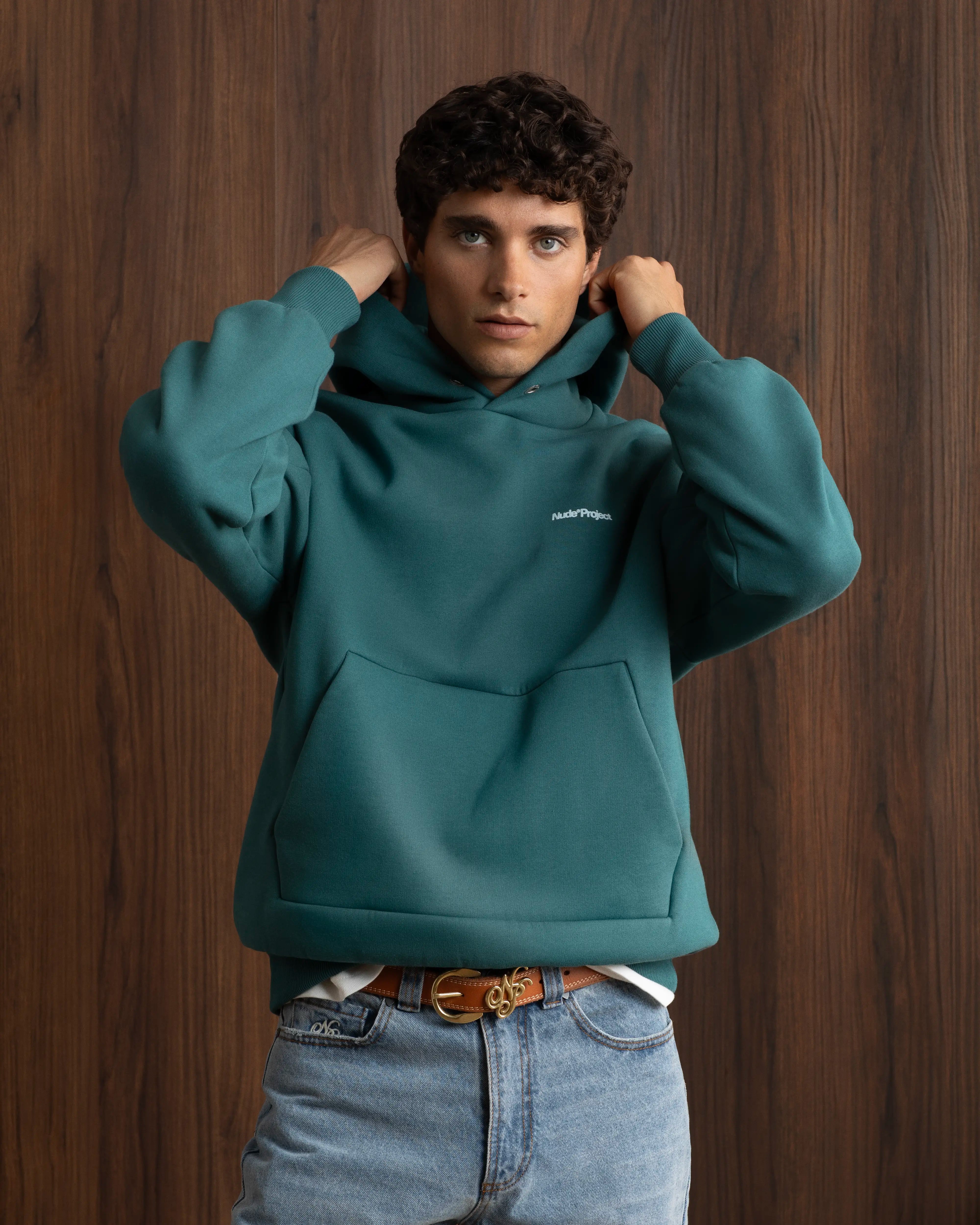 Origins Hoodie Bottle Green