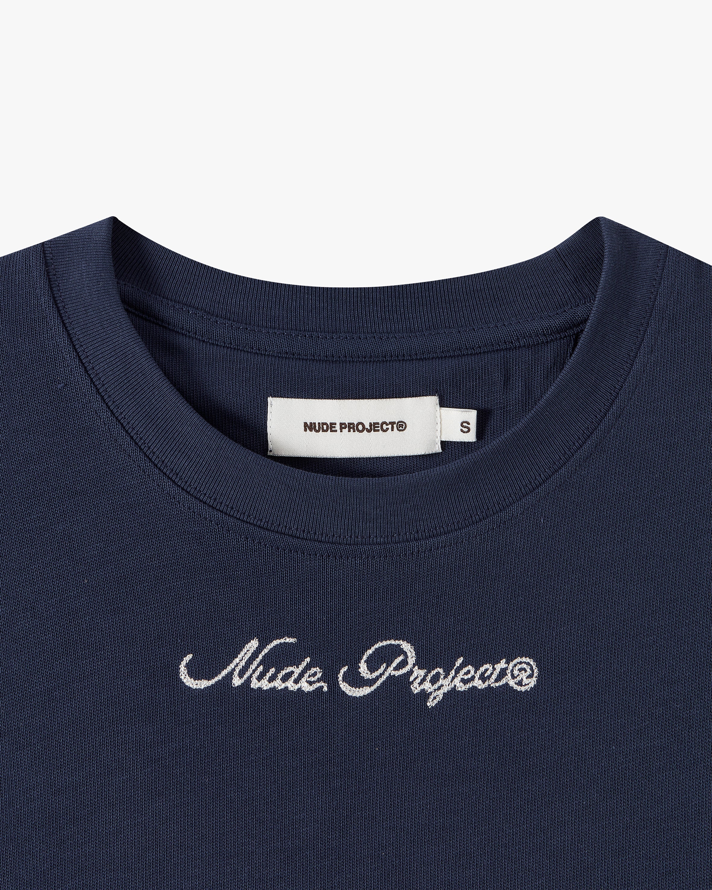Peach Tee Navy