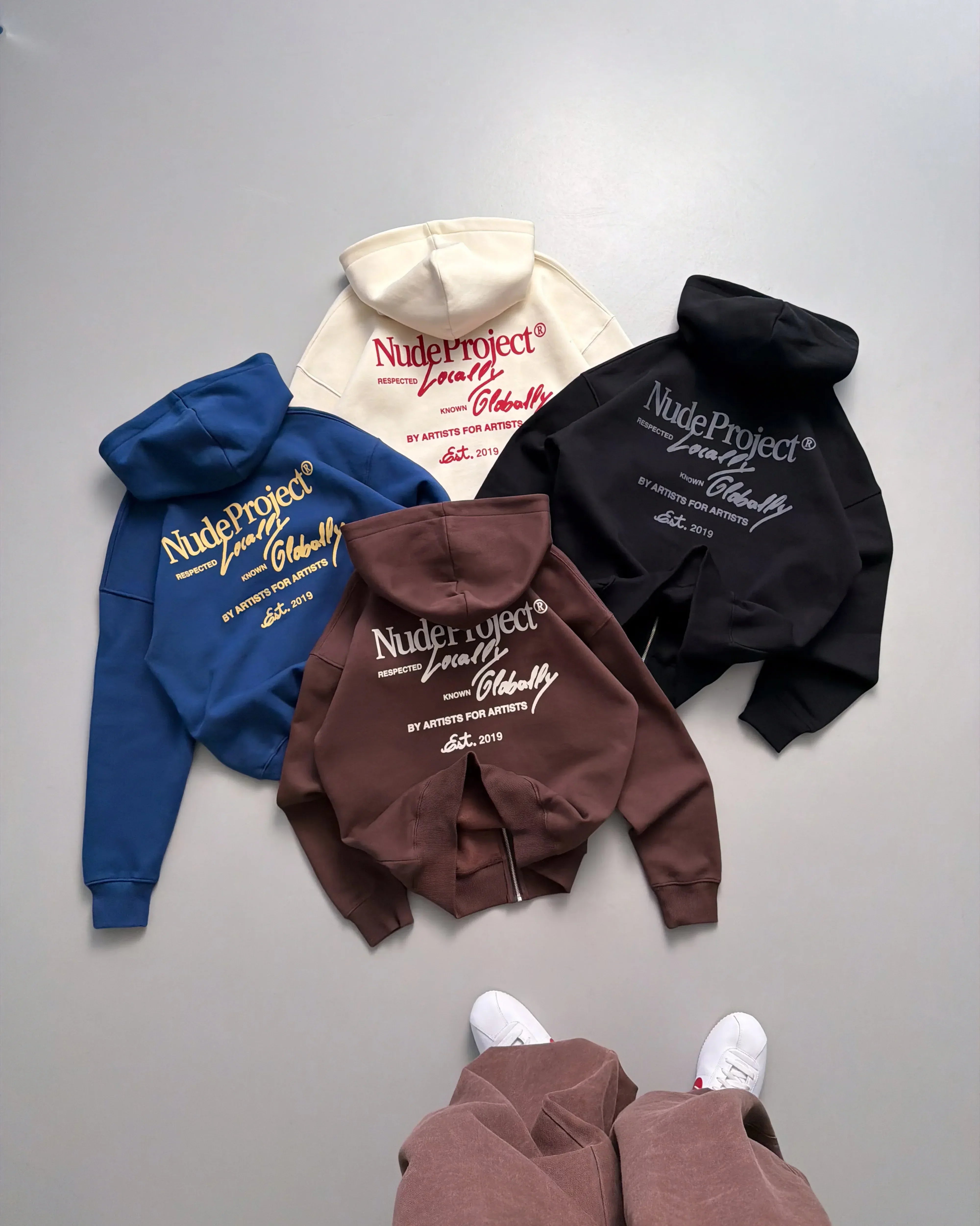 Global Soon Zip-Up Hoodie Black
