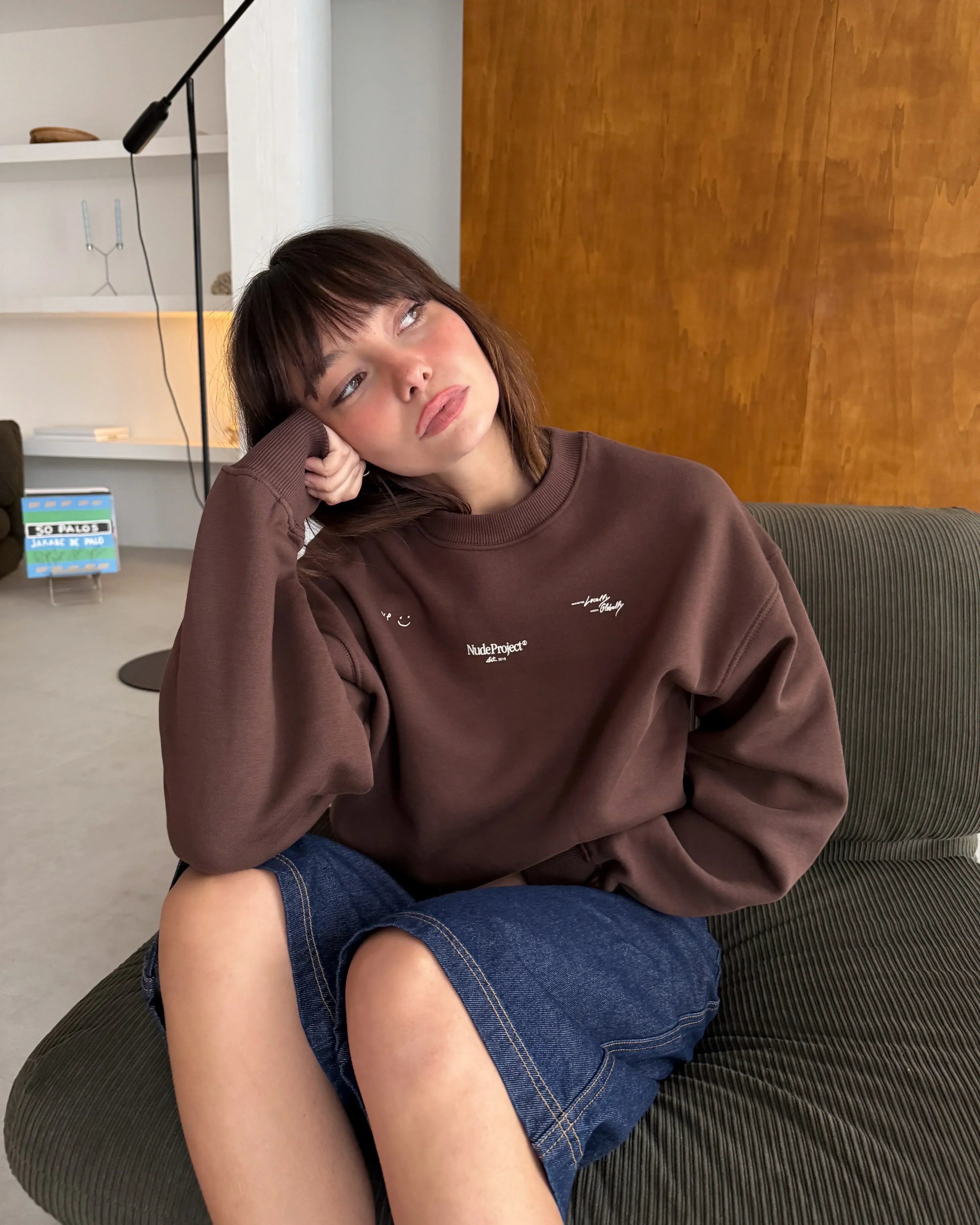 Global Soon Sweatshirt Brown