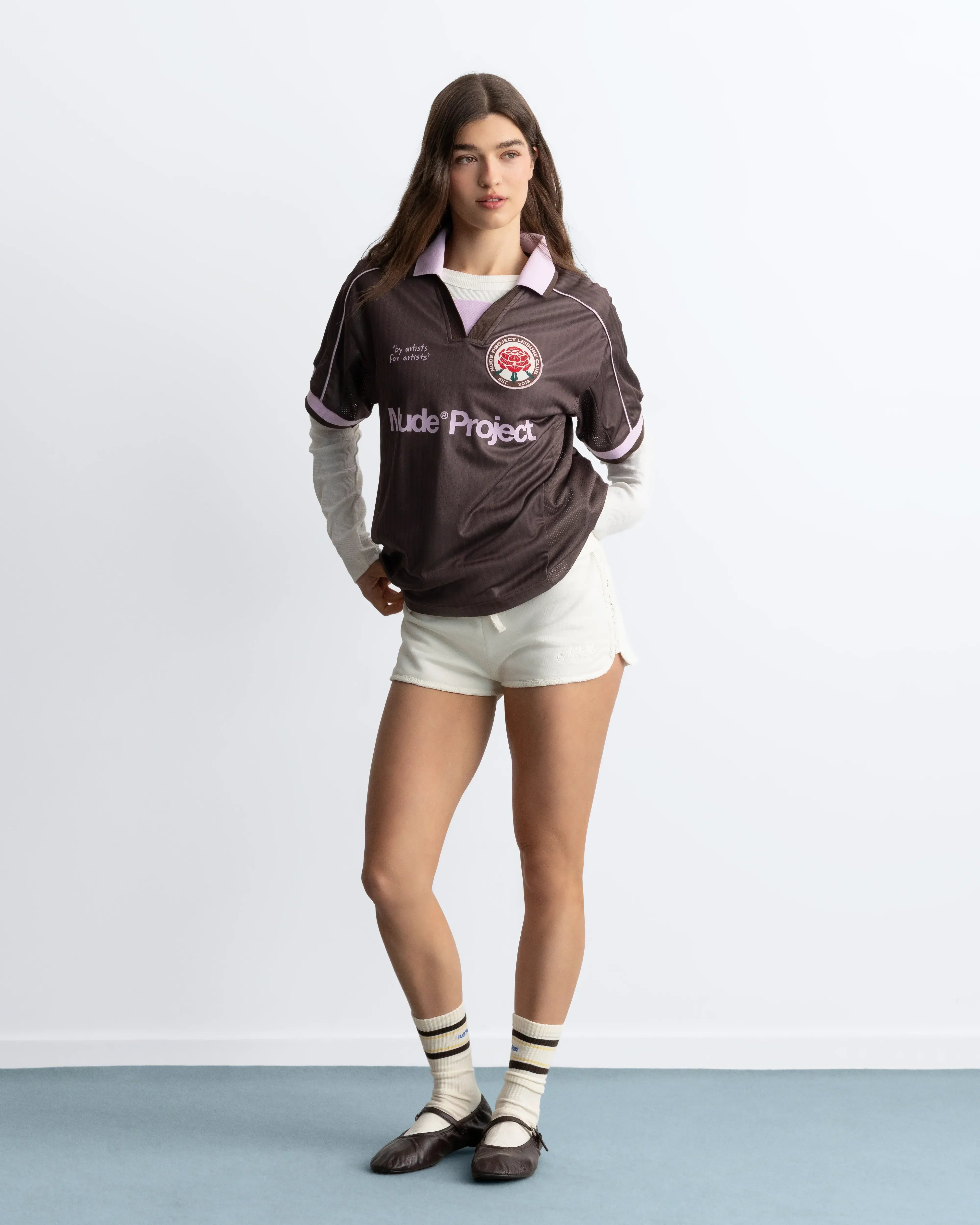 Basic Football Tee Brown