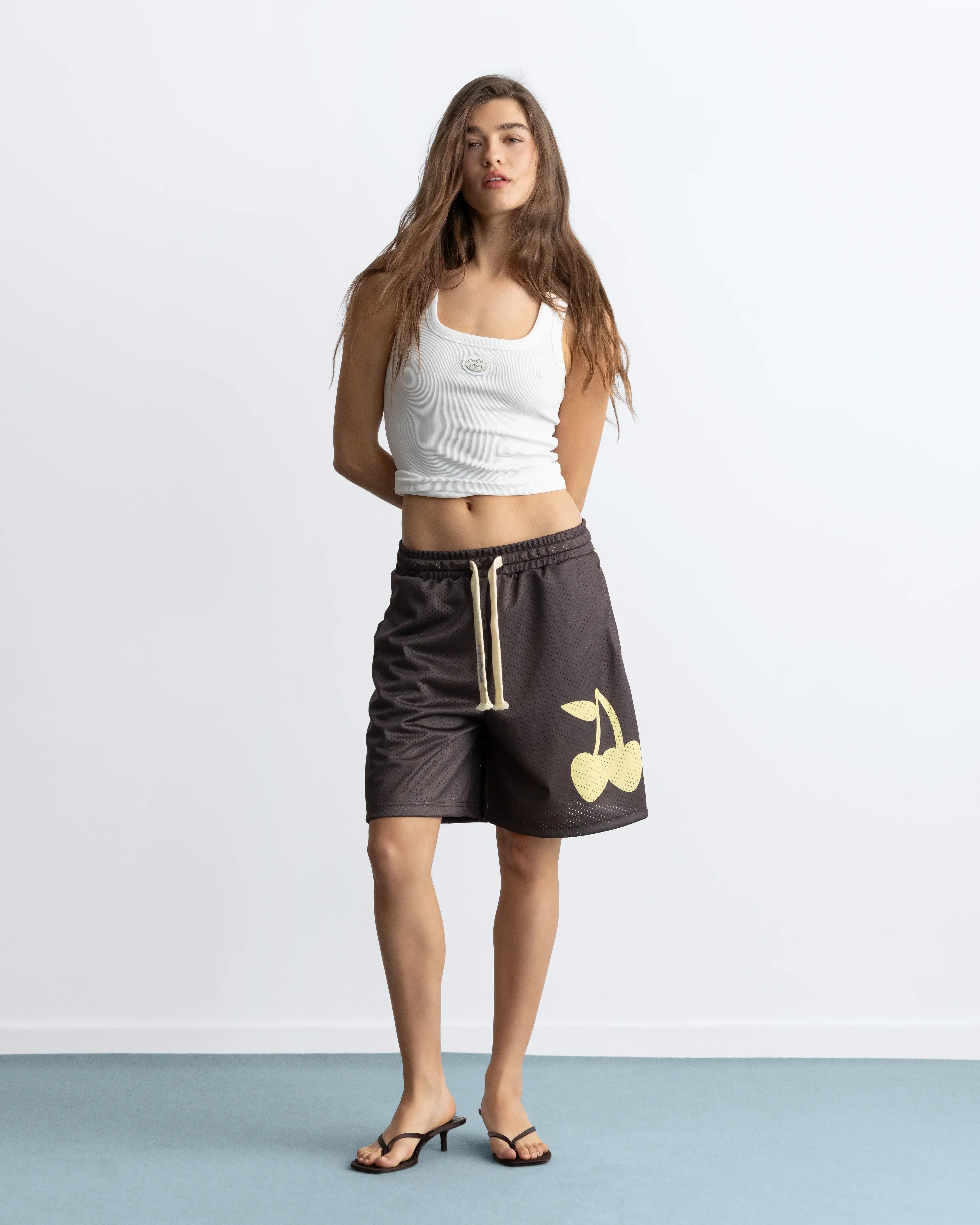 Basic Mesh Short Brown