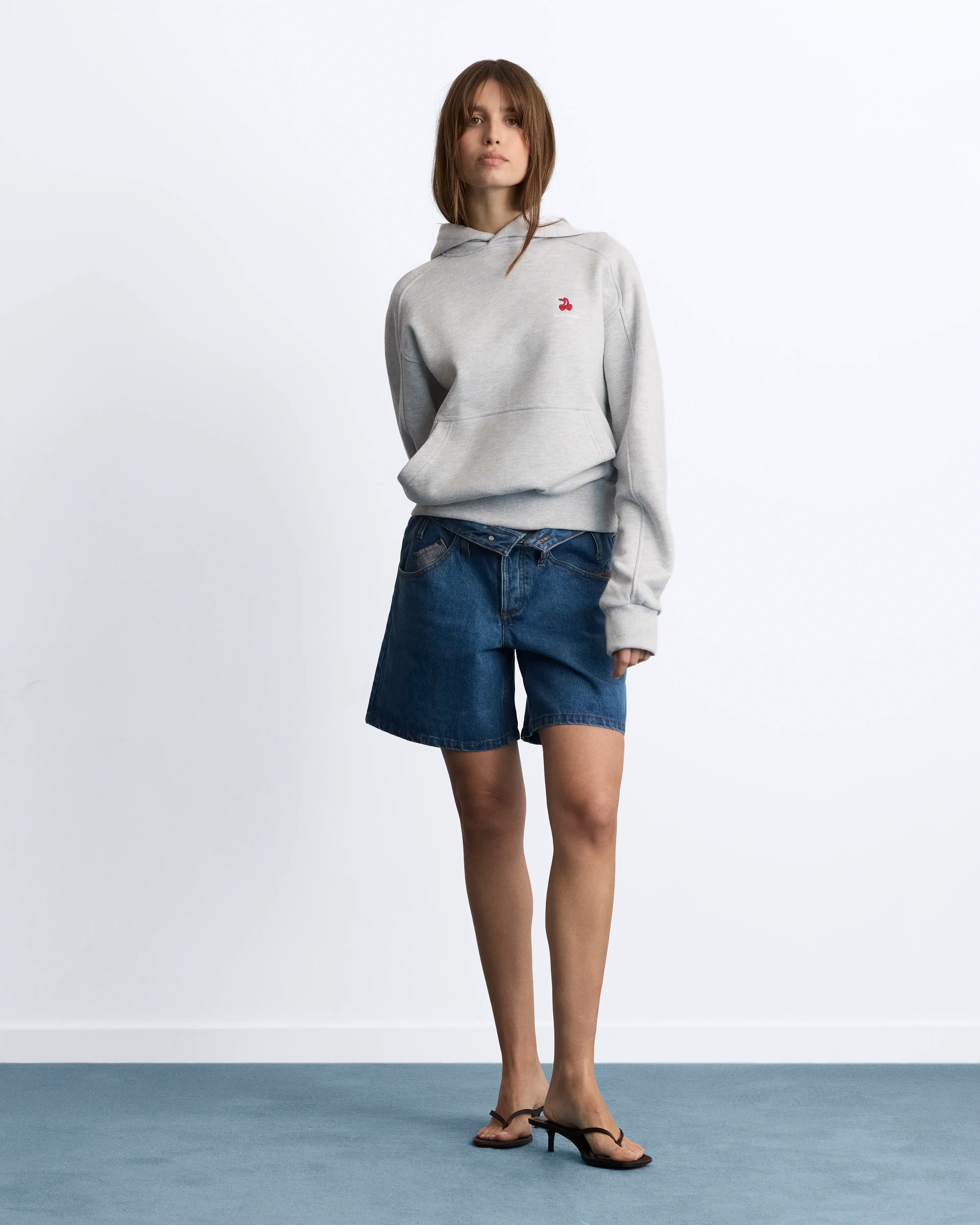 Basic Cherry Hoodie Grey
