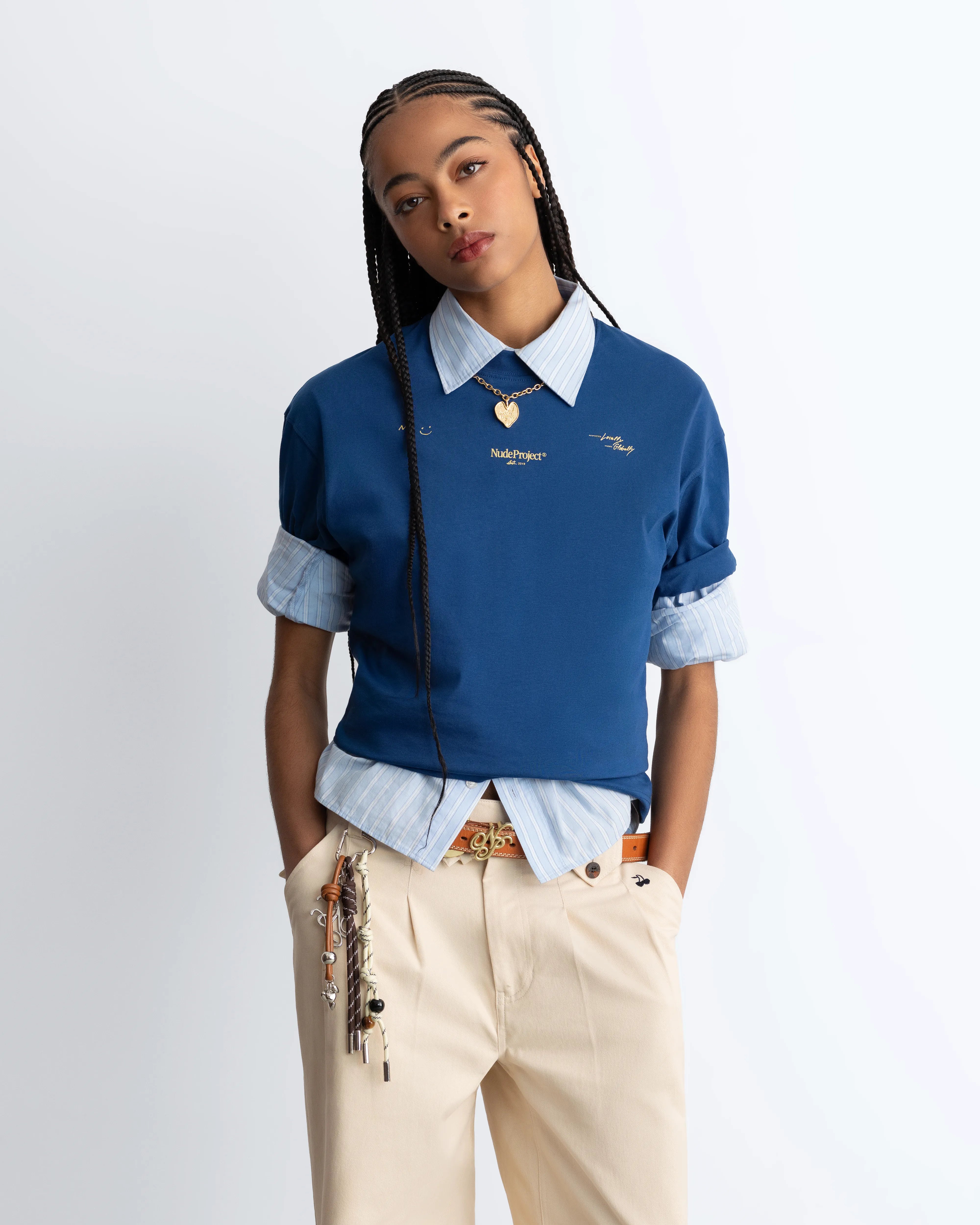 Global Soon Tee Blue