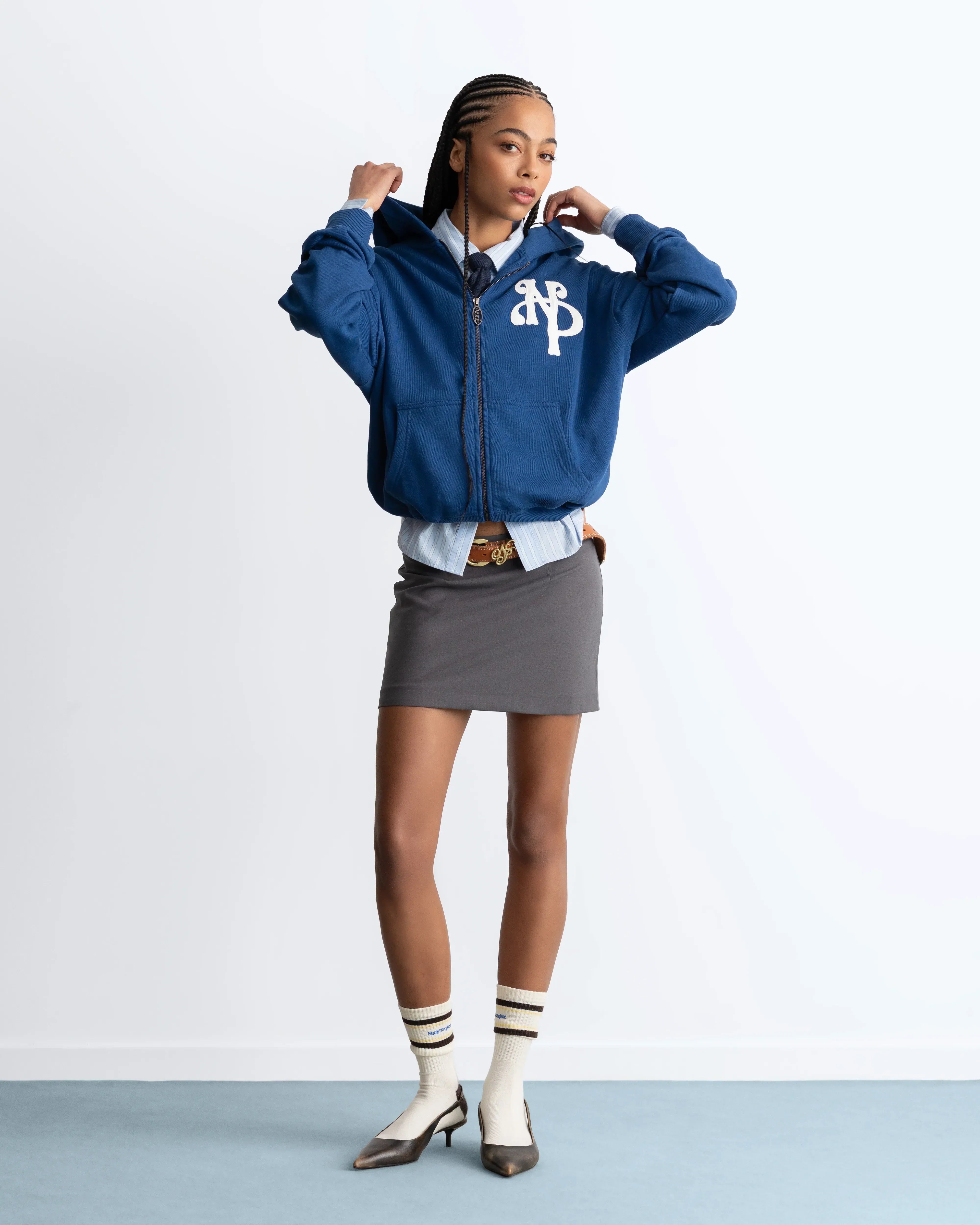 Kill Bill Zip-Up Hoodie Blue
