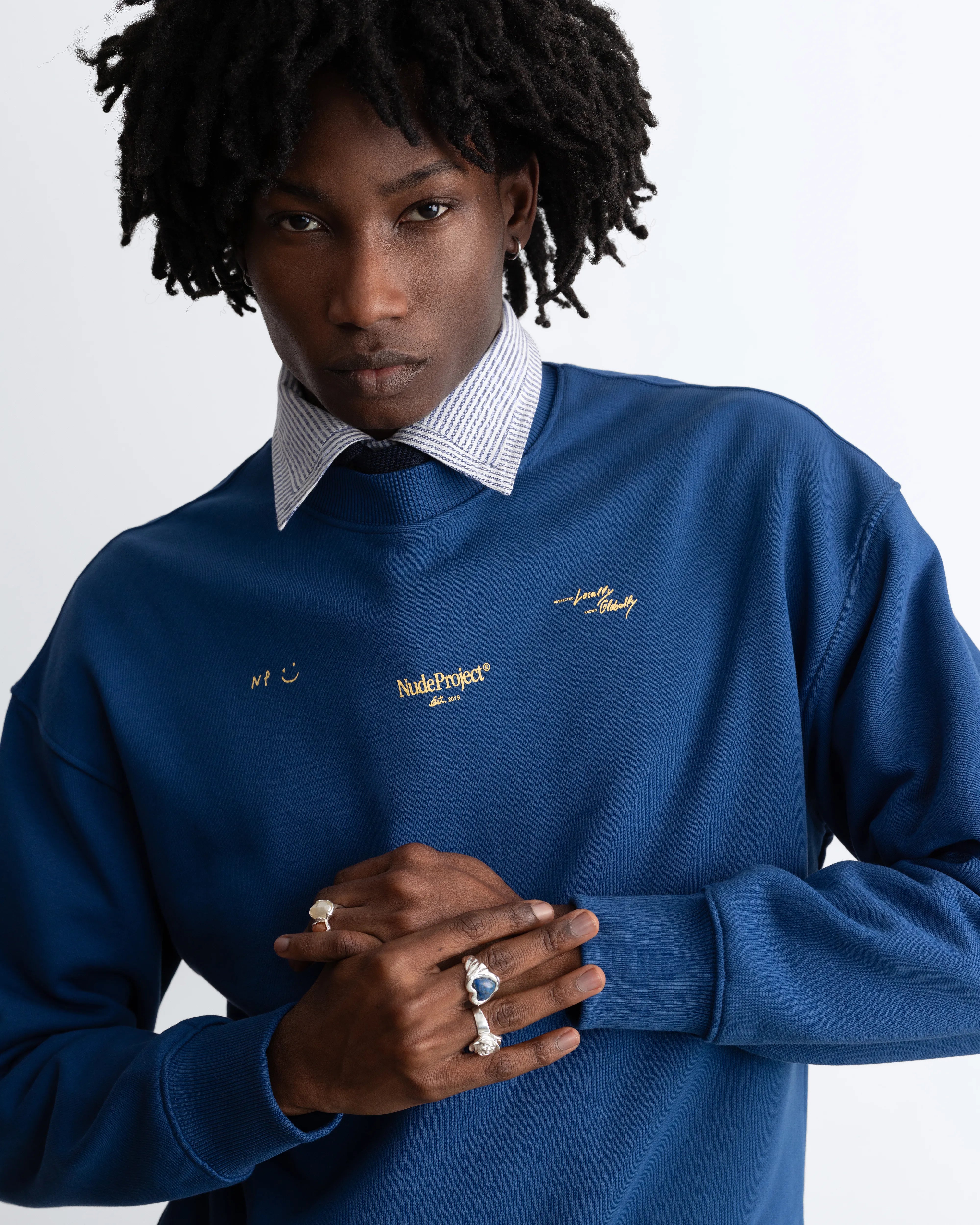 Global Soon Sweatshirt Blue