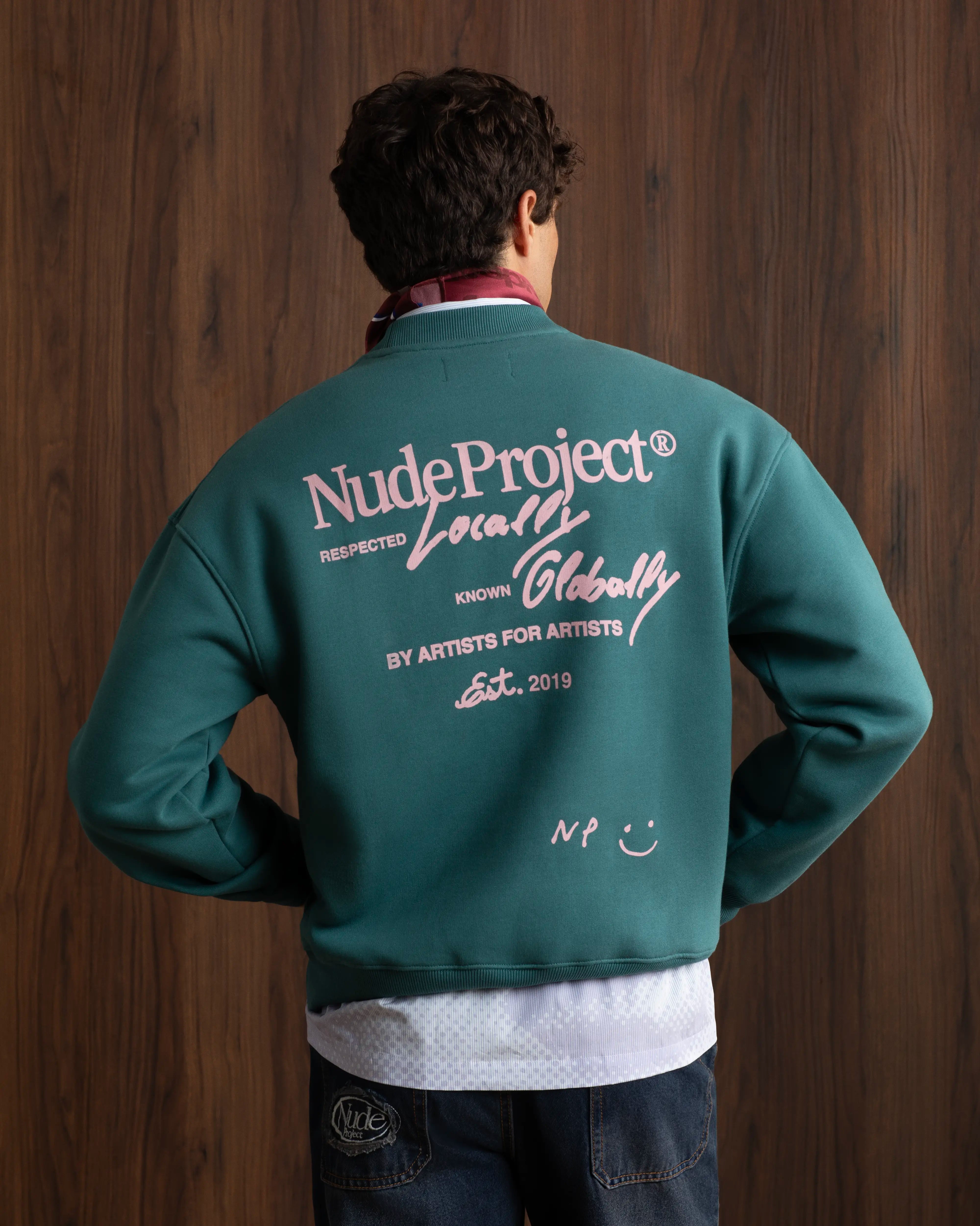 Global Soon Sweatshirt Bottle Green