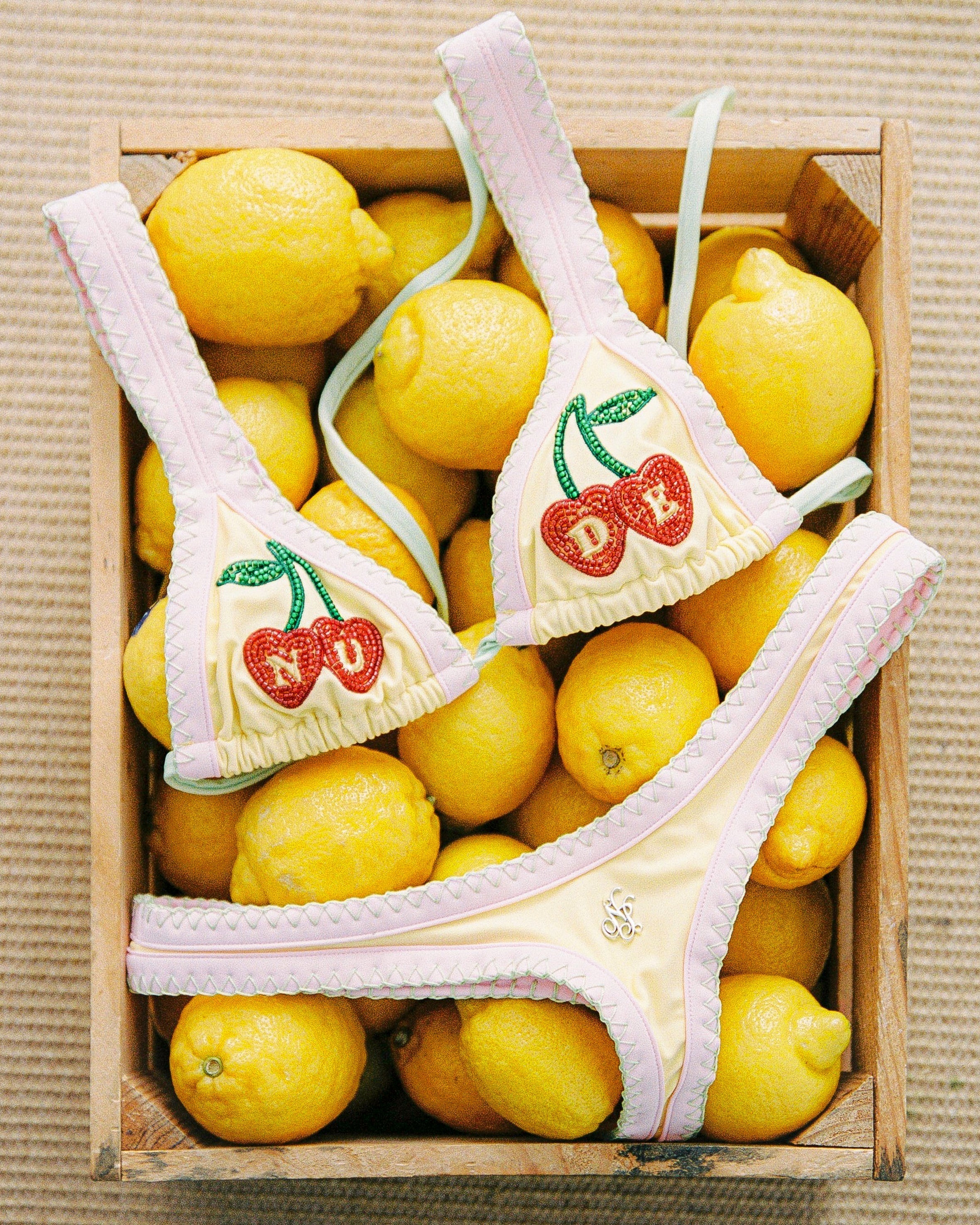 Coralite Bikini Top Yellow